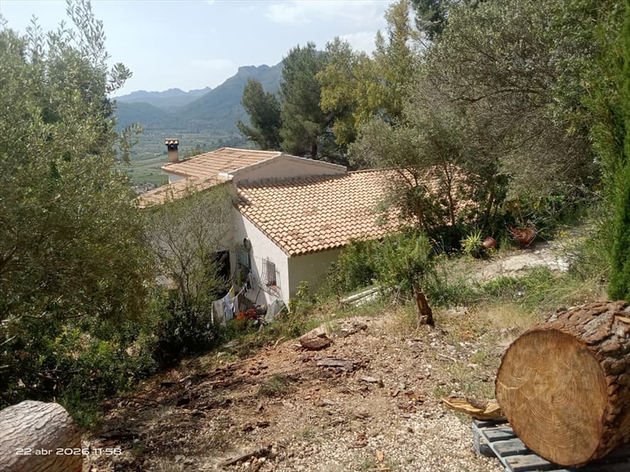100,00% de Propiedad plena de RUSTICA: parcela de terreno en término de Alcalalí, partida SOLANA o LA SOLANA, que ocupa una superficie de mil seiscientos metros cuadrados. Linda: Norte, y Sur, resto de finca matriz destinado a carretera; Este, parcel - Imagen 1