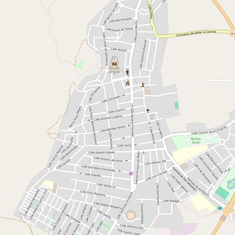URBANA.- Casa en la calle Navas de Tolosa, número diecisiete, en Jódar.Se compone de dos cuerpos y corral con una superficie de ciento tres metros cuadrados.