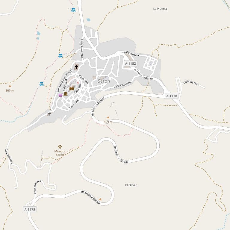 URBANA: trozo tierra de secano, en el pago de los Zoilos, Barriada de los Zoilos, termino de Serón, de cabida UN AREA, SESENTA CENTIAREAS, linda: Norte camino; Sur, Francisco Domene Plasencia, Este, herederos de José Domene Martínez y Oeste, Diego Pl - Imagen 1