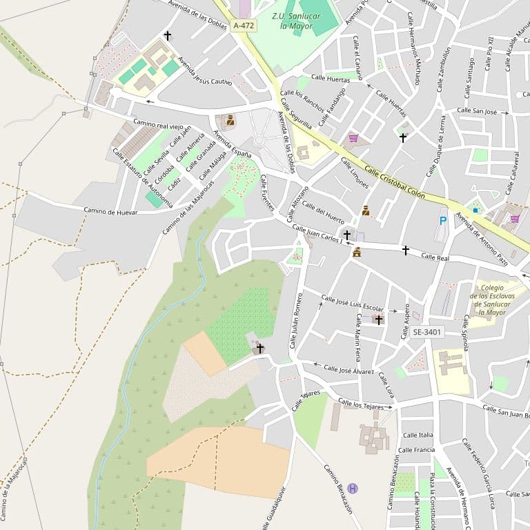URBANA.- Parcela número ochenta y nueve del plan Especial de Reforma Interior de los encinares de Sanlúcar La Mayor, de forma sensiblemente trapezoidal, con una superficie de dos mil quinientos catorce metros cuadrados. Da en un largo de 59,61 metros - Imagen 1