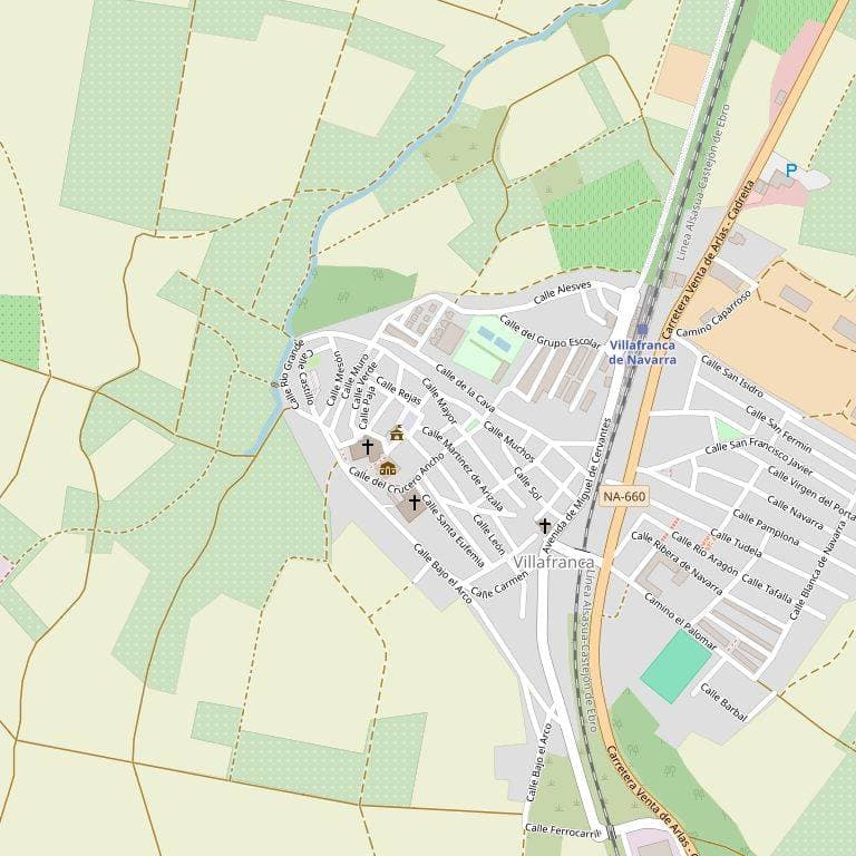 Finca Registral de Villafranca con CRU: 31018000109616, inscrita al Tomo 2767, Libro 120, Folio 129. del Registro de la Propiedad nº 1 de Tudela. por valor de tasación a efectos de subasta de 130.429,44 euros. - Imagen 1