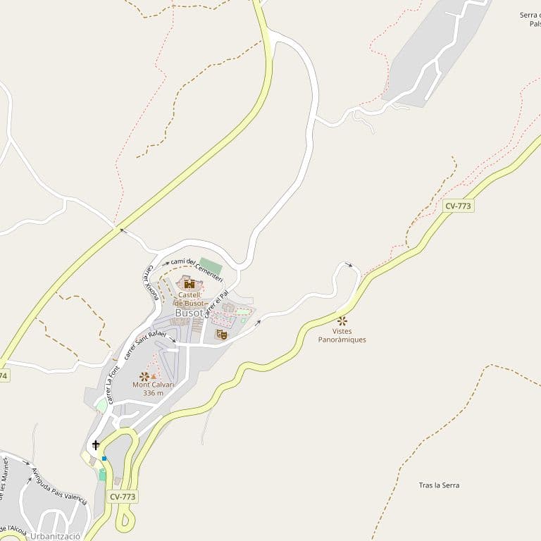 100,00% de Propiedad plena de URBANA.- TROZO DE TERRENO, destinado a vial, señalada en el plano con la letra "B", situada en BUSOT, Urbanización La Lloma y cuyo terreno será objeto de cesión al Ayuntamiento de Busot. Tiene una superficie de CIENTO SE - Imagen 1