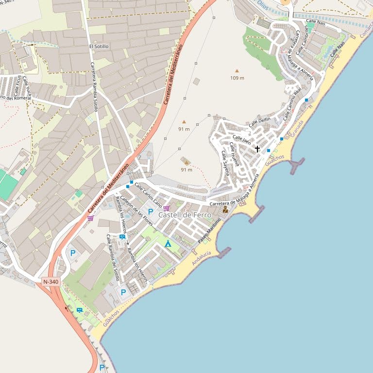 Urbana. Una casa de planta baja en la calle Corales, número 14, antes calle Riscal Levante, número 15, de Castell de Ferro, anejo de Gualchos, ocupando una superficie de 40 m², distribuida en dos habitaciones y una cuadra, que linda: derecha, entrand - Imagen 1