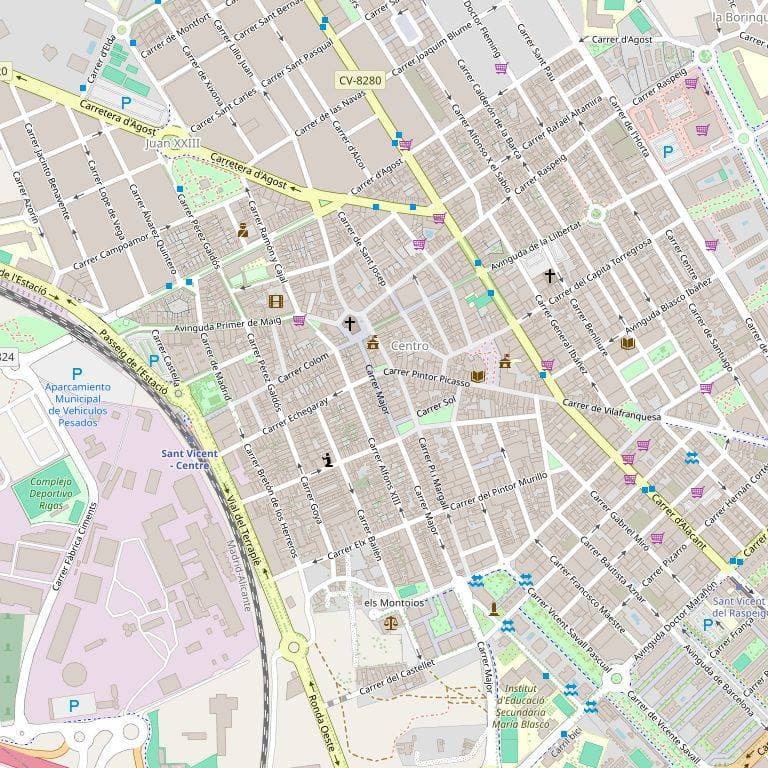 100,00% de Propiedad plena de URBANA.-ELEMENTO NUMERO UNO.- Sótano del edificio situado en San Vicente del Raspeig, con frente a la calle de San Bernardo sin número de policía, con chaflán y fachada también a la calle de Alcoy, sin número, destinado - Imagen 1