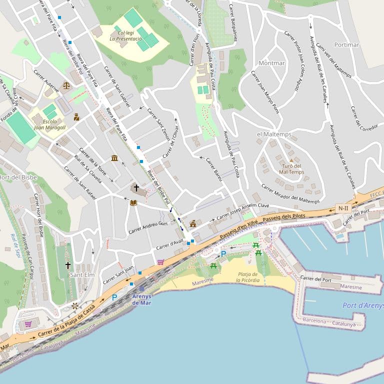 DESCRIPCIÓN: UNA VEINTICUATROAVA PARTE INDIVISA DE LA FINCA UNO.- Local en planta subterránea destinado a aparcamiento de vehículos del edificio sito en la villa de Arenys de Mar, Riera de Caldes, número 102, conocido por "Urbanización Comas-Miró"; q - Imagen 1