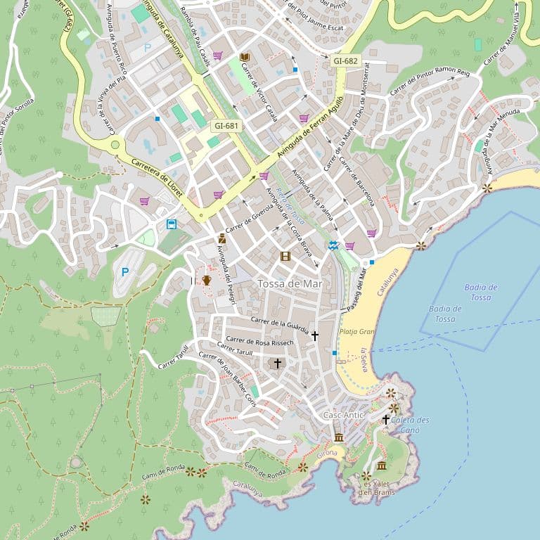 Finca de Tossa de Mar 7109. URBANA: EDIFICIO sito en término de Tossa de Mar, en la Carretera de Hostalrich a Tossa, sin número, compuesta de tres plantas. LA PLANTA SOTANO, a la que se accede mediante puertas propias e independientes que dan a la fa - Imagen 1