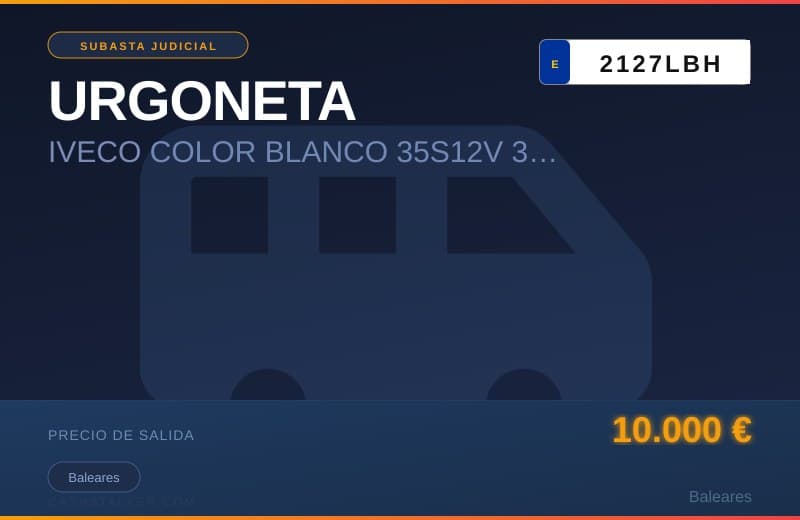 URGONETA IVECO COLOR BLANCO 35S12V 35201/1900 - Imagen 1