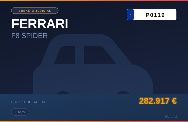 FERRARI F8 SPIDER - Imagen 1