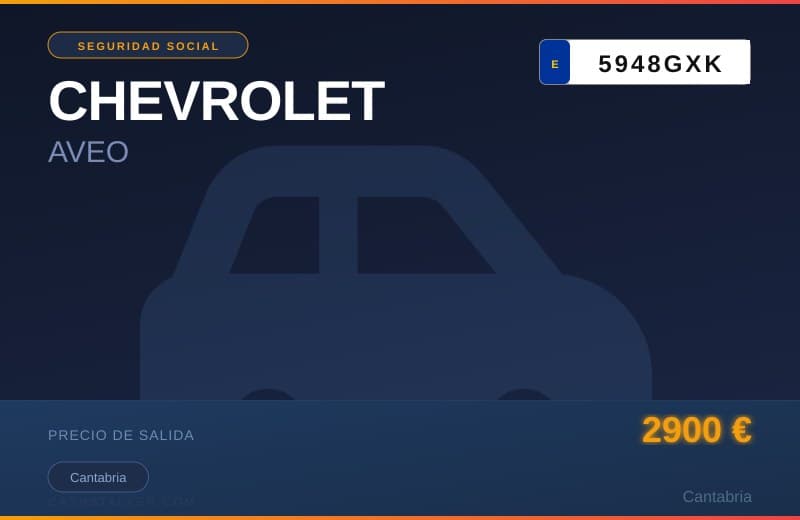 CHEVROLET AVEO (5948GXK) - Imagen 1