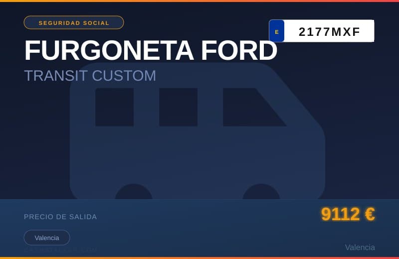FURGONETA FORD TRANSIT CUSTOM (2177MXF) - Imagen 1