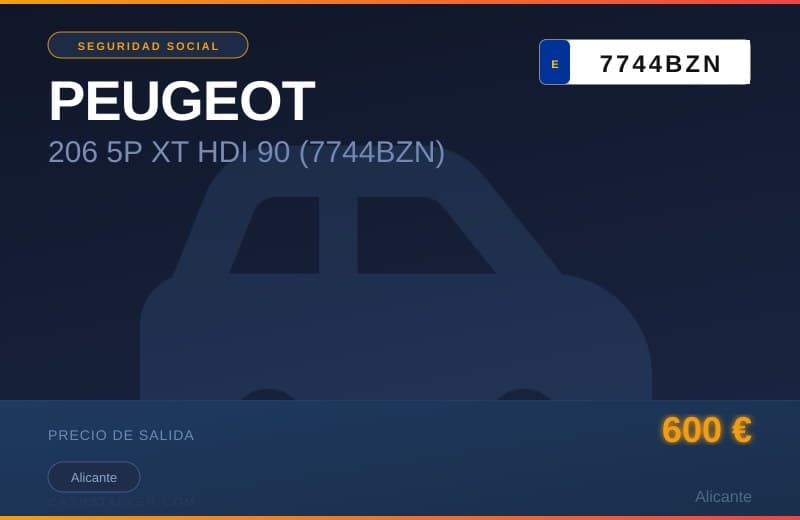 PEUGEOT 206 5P XT HDI 90 (7744BZN) - Imagen 1