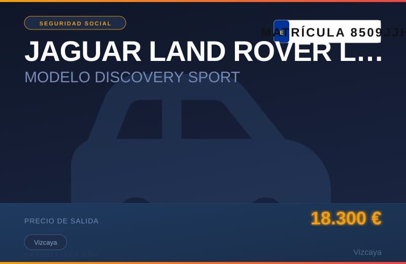 JAGUAR LAND ROVER LIMIT MODELO DISCOVERY SPORT (MATRÍCULA 8509JJH) - Imagen 1