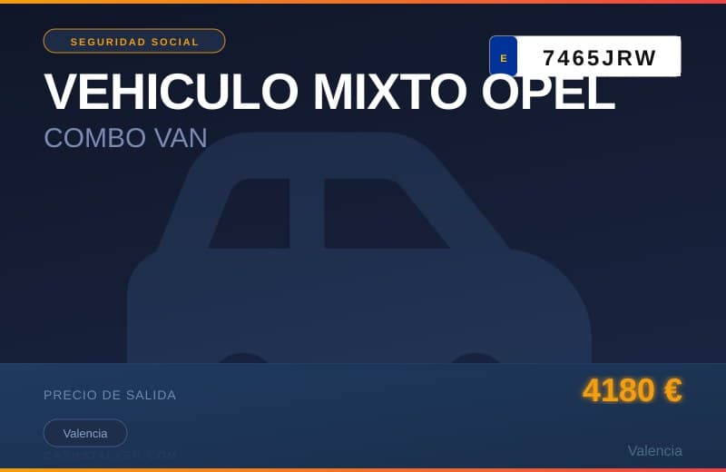 VEHICULO MIXTO OPEL COMBO VAN (7465JRW) - Imagen 1