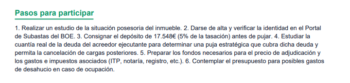 Pasos concretos para participar: checklist personalizado para este activo